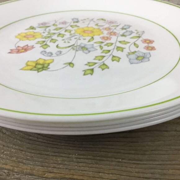 Corelle Spring Meadow Dinner Plates Set Of 4 10 1/4" Floral Pattern Durable Ever - Picture 8 of 9